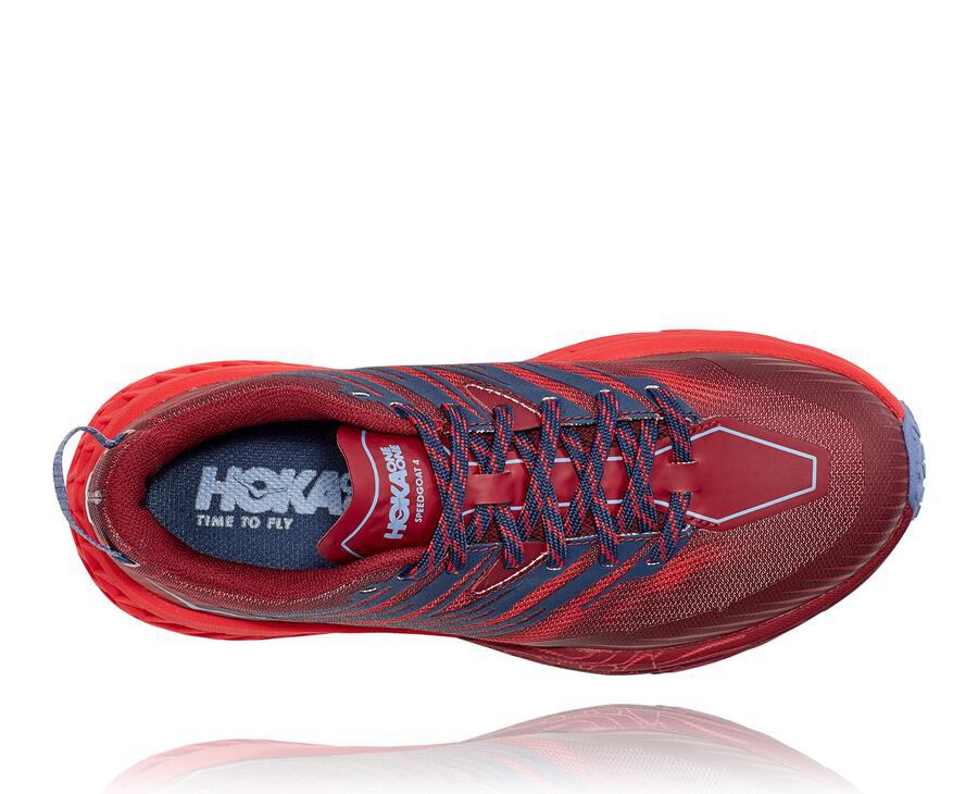 Hoka One One トレイルシューズ レディース 赤 - スピードゴート4 - QE9435061